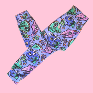 3-4 Girly Dino Baby Toddler Harems Leggings Trousers