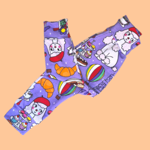 6-9 Parisian Poodles Baby Toddler Harems Leggings Trousers