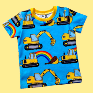 Rainbow Digger Construction T-Shirt