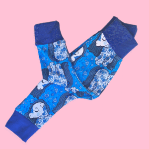 6-9 Willow Pattern Baby Toddler Harems Leggings Trousers