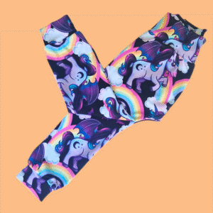 2-3 Spooky Unicorn Toddler Baby Harems Leggings Trousers