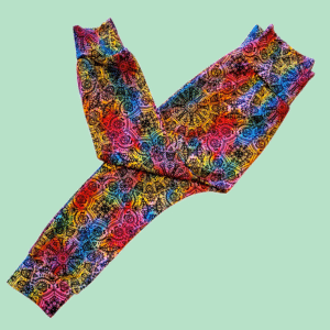 2-3 Skull Mandala Toddler Baby Harems Leggings Trousers