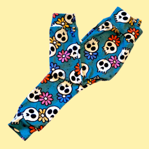 3-4 Floral Skull Baby Toddler Harems Leggings Trousers
