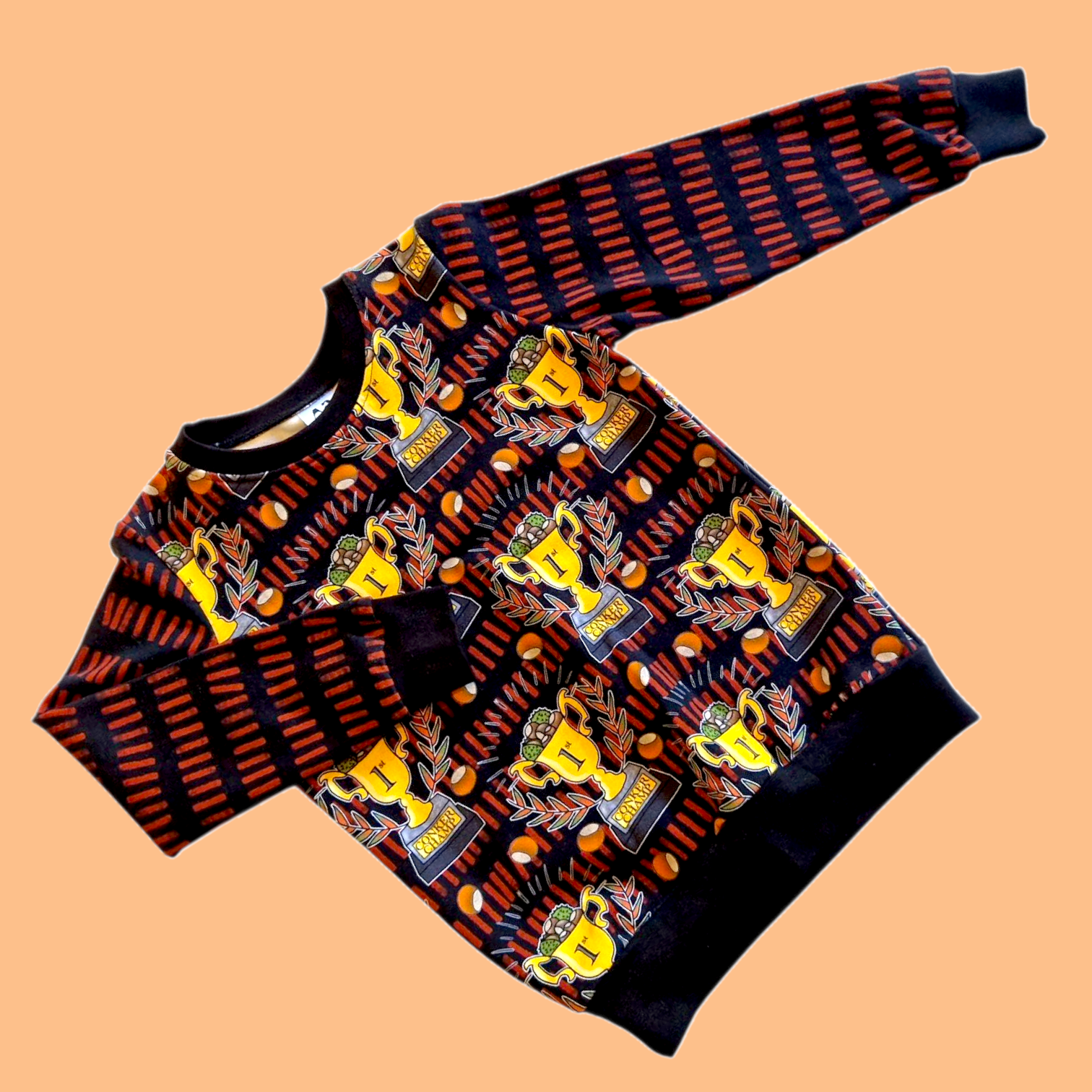 Conker autumn boys handmade jumper