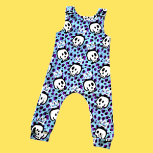 Alternative Leopard Skulls Baby Romper