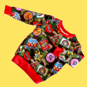 Patchwork Camo Kids Jumper