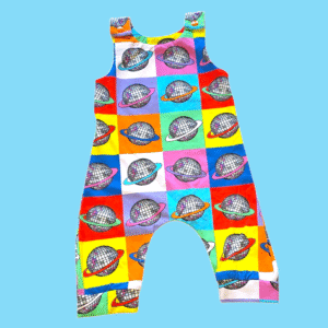 Cute Bright Disco Baby Romper