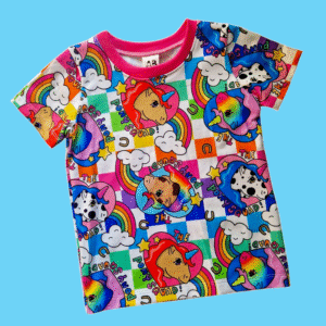 Pony Squad Rainbow Check T-Shirt