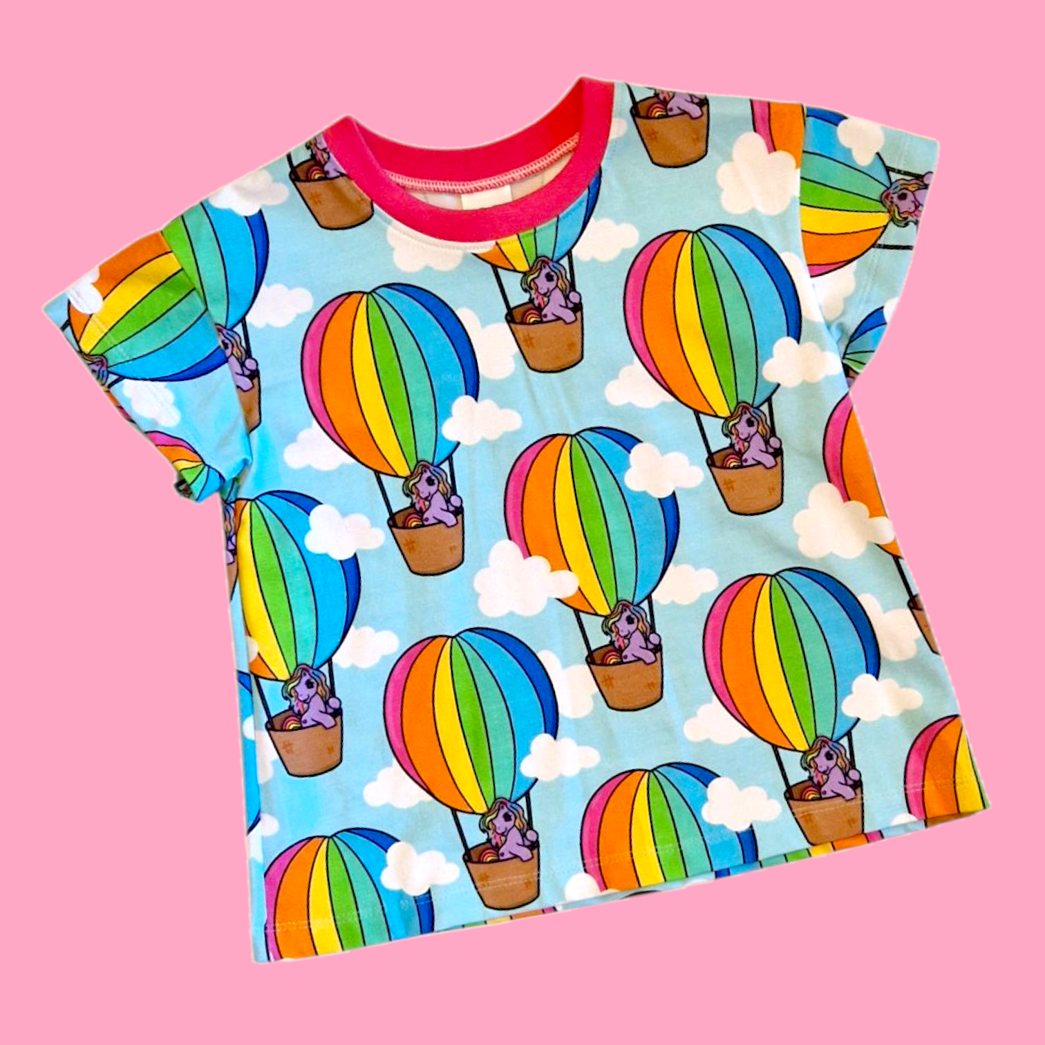 pony hot air balloon handmade t-shirt