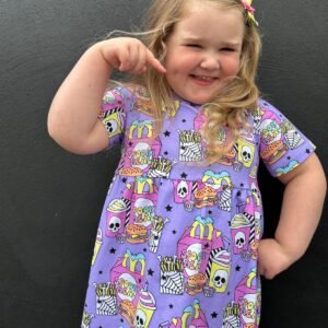 Pink Halloween Spooky Meal Dresses