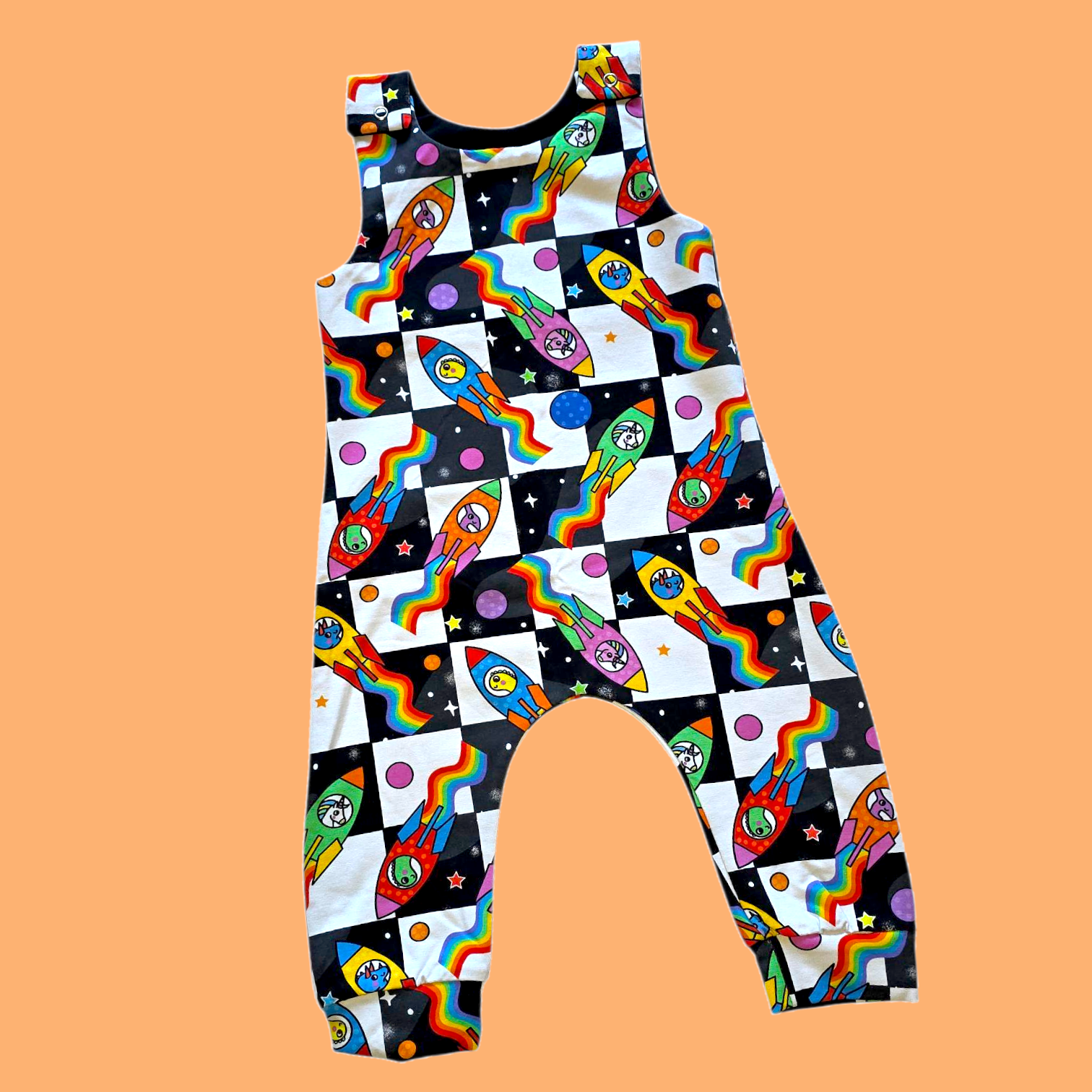 unicorn dinosaur baby romper