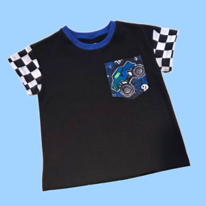 Monster Cars Pocket Oversized T-Shirt
