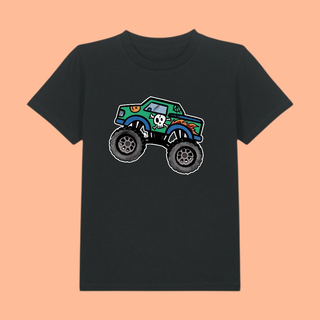 boys monster car truck t-shirt