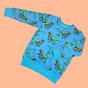 Egg Hunt Blue Dinosaur Jumper