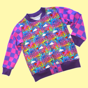 6-7 Girl Power Check Bomber Jacket