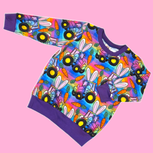 Easter Rainbow Bunny Tractor Jumper