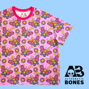 Cute Cat Butterflies Adult Oversized T-Shirt