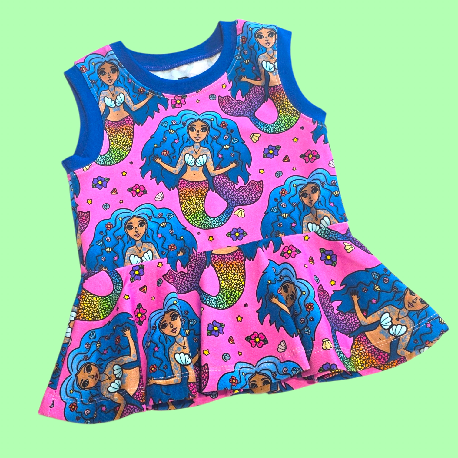 pink girls summer peplum t-shirt