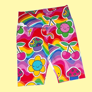 Groovy Bright Cycle Shorts