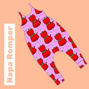 Strawberry Baby Toddler Harem Romper