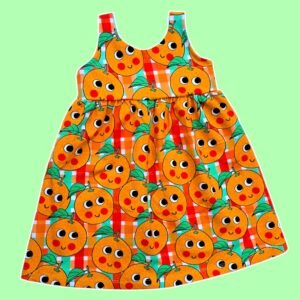 Orange Summer Fruit Dress