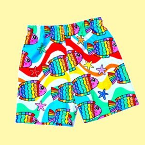 Rainbow Seaside Fish Shorts