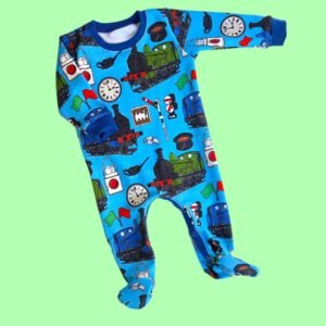 6-9m Transport Trains Baby Outfit