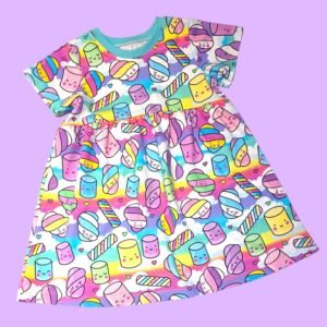 Dreamy Marshmallows Skater Dress