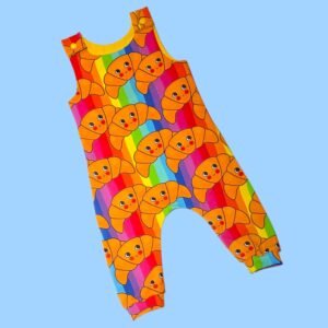 Rainbow Croissant Baby Romper