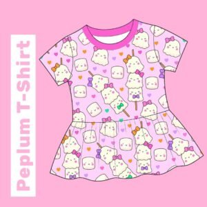 Kids Girls Bright Cute Spooky Peplum