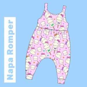Campfire Cutie Girls Kids Romper