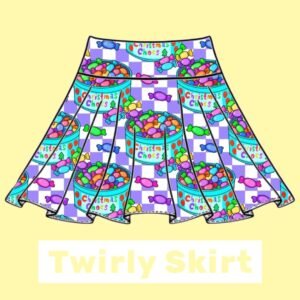 Chocolate Box Twirly Skirts