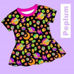 Girl Space Peplum Top